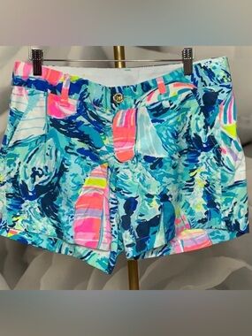 Lilly Pulitzer “The Callahan” Colorful Tropical Print Shorts size 6